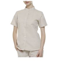 CAMICIA DONNA IN LINO COLLO COREANO